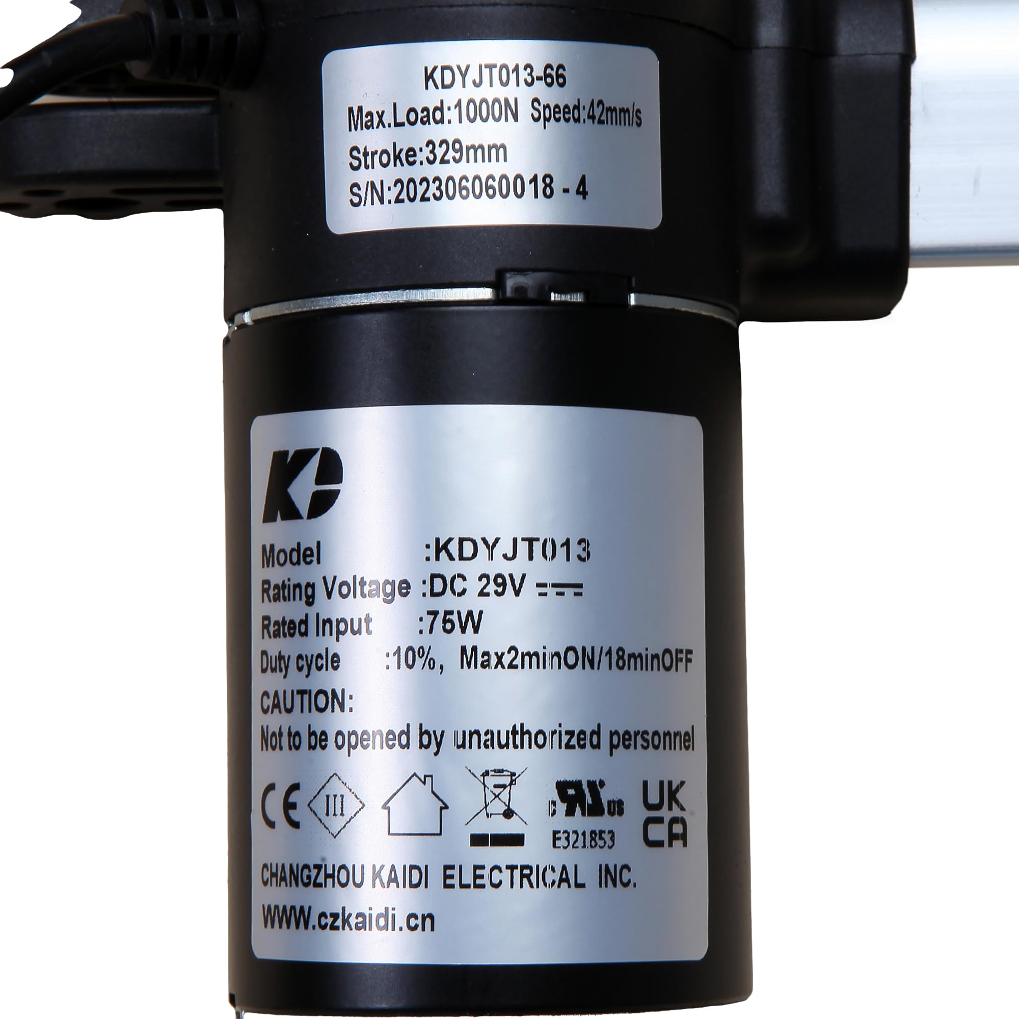 Amazon.com: Linear Actuator Kaidi Model KDYJT013-66 Power